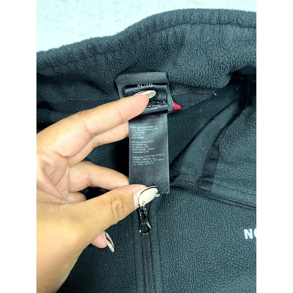 The North Face Never Stop Exploring Glacier Fleece Jacket Mens XL Black 1/4 Zip - Picture 6 of 9